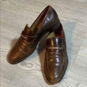 Vintage Mens Gucci Leather Loafers 